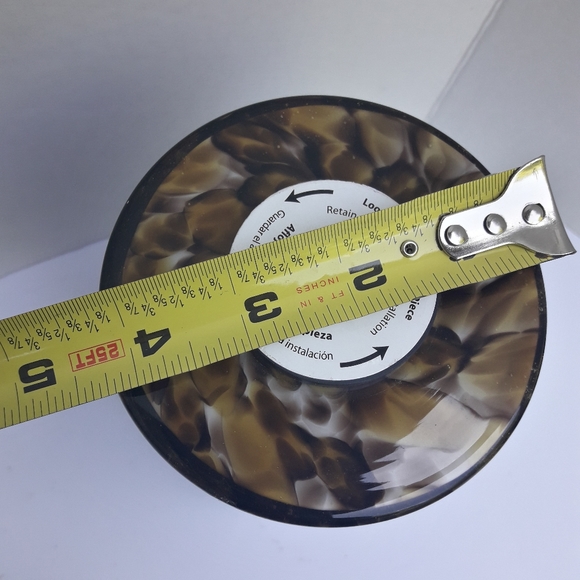 Light Globe Pendant Hand Blown Glass Animal Print - Picture 9 of 16